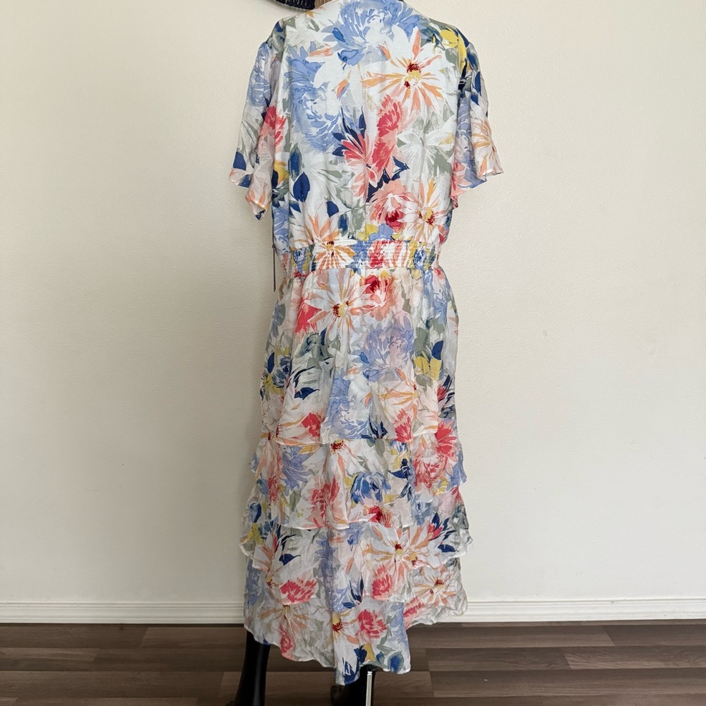 Vince Camuto Multicolor Asymmetrical Dress - Picture 8 of 15